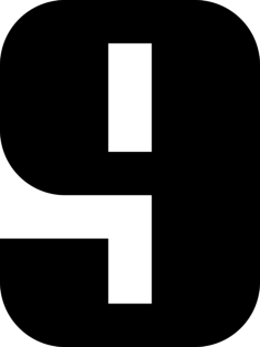 Number 9 Alt Sticker Svg Vector, Free Vectors File